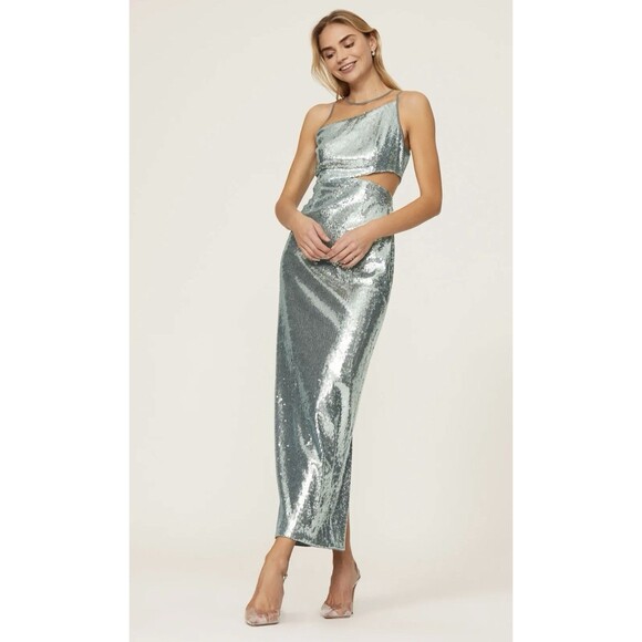 Toccin Sequin Cut Out Gown Size 6 - Picture 1 of 12